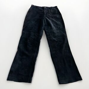 Rafaella Sport Vtg High Waisted Pants Women’s 8 BROWN Suede Leather Motocore